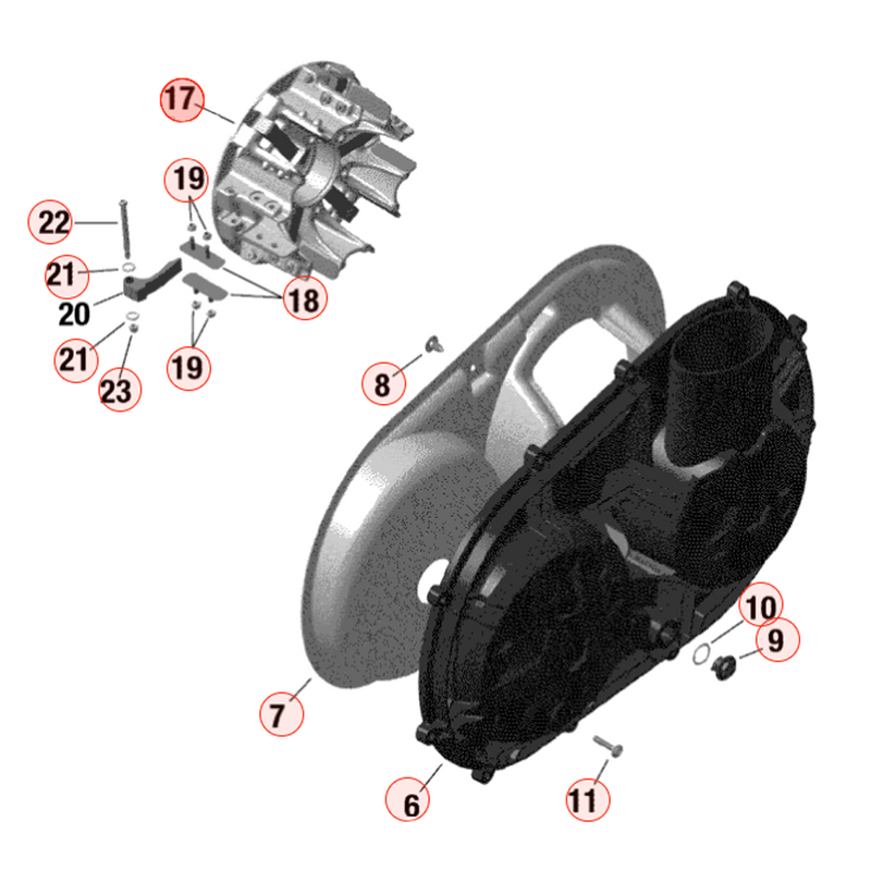 BRP QRS Clutch & Components | Can-Am X3